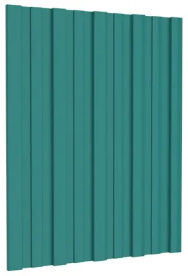 Obrázek produktu pro Střešní panel 12 pcs Zelená 60 x 45 cm Pozinkovaná ocel