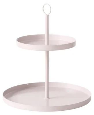 Zdjęcie produktu dla Etażerka metalowa SAMINA,  beżowa, wys. 34 cm