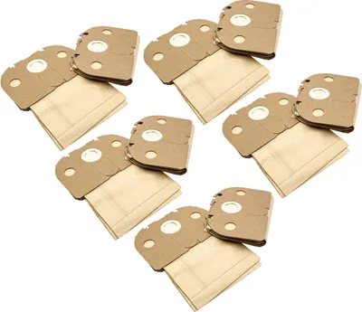 Produktbild von vhbw 50x Staubbeutel kompatibel mit Vorwerk Tiger VT 252, VT 250, VT 251 Staubsauger - 29,5cm x 22,5cm Sandfarben