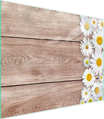 Produktbild von Holz-Schneidebrett 52x40 cm mit rutschfesten Gummifüßen, kratz- und schnittfest