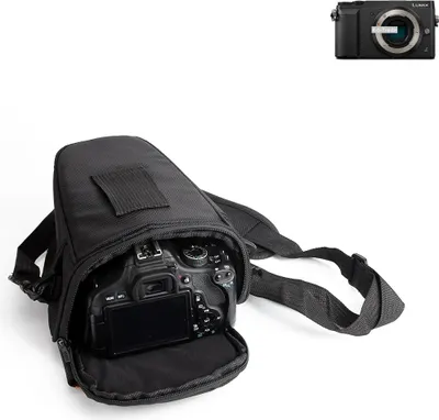 Produktbild von K-S-Trade Kameratasche Fototasche Schultertasche Umhängetasche kompatibel mit Panasonic Lumix DMC-GX80 Colt  für Systemkameras Schutzhülle bag