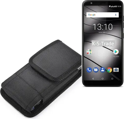 Produktbild von Holster Gürteltasche kompatibel mit Gigaset GS280 Holster Gürtel Tasche wasserabweisend Handy Hülle Schutz Hülle Outdoor schwarz K-S-Trade