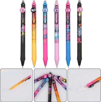 Produktbild von DISNEY Stitch Gelschreiber mit zufälligem Design, blaue Tinte, löschbar, automatischer Stift 0,7mm Einheitsgröße