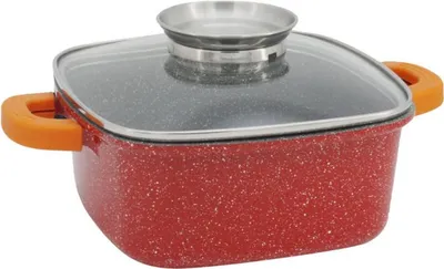 Obrázok produktu pre Panvica s dvkovaom tuku Voltz V54323B24A, granitov povrch, 4,5 l, 24 cm, indukcia, erven