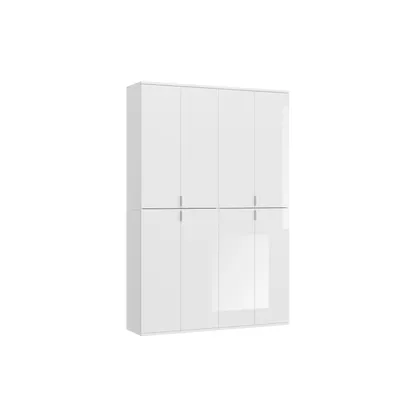 Produktbild von ProjektX Kleiderschrank 8 Türen weiß.