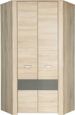 Produktbild von Furniture24 Eckschrank YOOP YPS92 Eckkleiderschrank Schrank 2 Türiger Jugendzimmerschrank