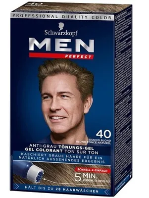 Produktbild von Men Perfect Anti-Grau Tönungs-Gel Stufe 2, 40 Natur Dunkelblond