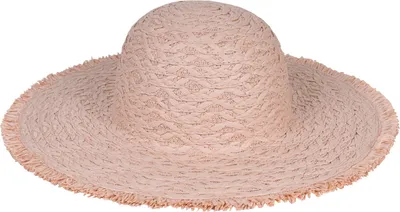 Produktbild von styleBREAKER Damen Strohhut Papierstroh mit luftigem Flechtmuster, breite ausgefranste Krempe, Sonnenhut, Schlapphut 04025033