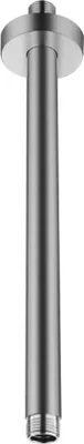 Produktbild von Brausearm Wandarm Duschkopfarm Deckenanschluss Grau gebürstet 1/2" 30 cm