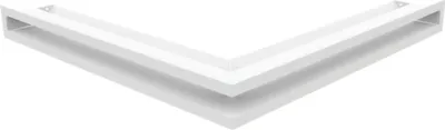 Produktbild von Eck-Lüftungsgitter LUFT 56x56x6 weiß Slim