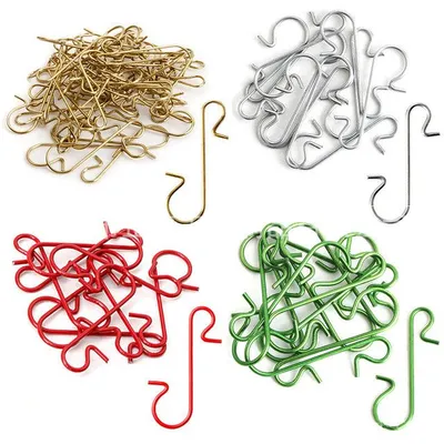 Produktbild von S-Haken 200 Stück - 40 mm - Metallhaken - Weihnachtshaken zum Aufhängen - Für Christbaumschmuck, Weihnachtsstrümpfe und Dekoration