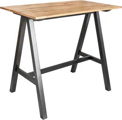 Produktbild von riess-ambiente Massiver Bartisch CASTLE 120cm Wildeiche natur Stehtisch Industrial Design Küchentisch Tisch Hochtisch
