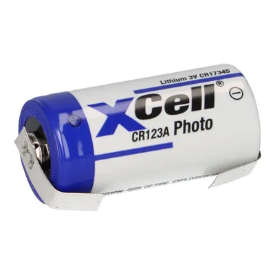 Immagine prodotto di XCell fotobatteria CR123A Litio 3V 1550mAh Etichetta a saldare a U