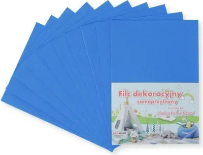 Obrázek produktu pro A4 samolepicí plsť modrá 20x30cm 10ks