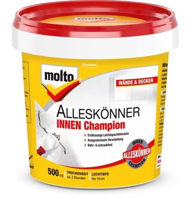 Produktbild von Molto Alleskönner Innen Champion 500 ml Fertigspachtel