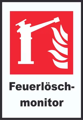 Produktbild von Feuerlöschmonitor Schild A5 (148x210mm)