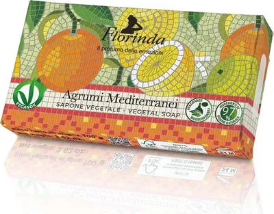 Produktbild von Florinda Pflanzenseife Agrumi Mediterranei 100g