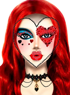 Produktbild von Herzkönigin Face Jewels Glitzer Gesichtsschmuck