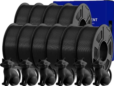 Zdjęcie produktu dla filament do druku 3D, wysoka wytrzymałość, płynne drukowanie, PETG 10BK