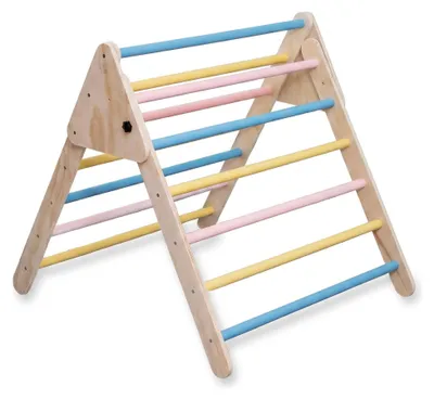 Immagine prodotto di Buxibo struttura per arrampicata in legno, natura - giocattolo Montessori - 74 x 60 cm - natura