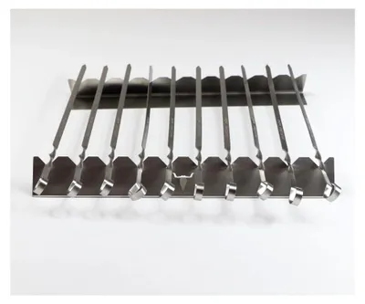 Produktbild von Spießleiste/Spießaufsatz/Schaschlik Grillaufsatz aus Edelstahl (550 mm mit 12 Spießen)