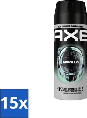 Image de Ax Antitranspirant Spray Apollo 150 ml - Pack économique - 15 pièces