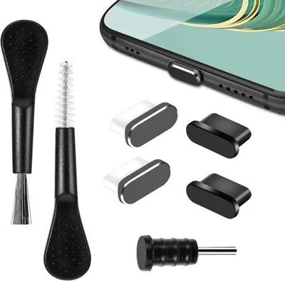 Zdjęcie produktu dla Osłona przeciwpyłowa USB-C z szczoteczkami i wyjściem słuchawkowym