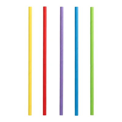 Produktbild von PAPSTAR Shake-Halme aus Papier, Ø 8 mm, 25 cm, farbig sortiert | Folie (135 Stück)