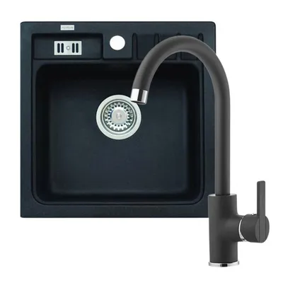 Produktbild von Alveus Sets - Spüle-Set Niagara 20 und Armatur Tonia, carbon SETA103