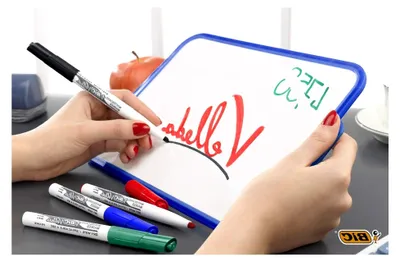 Produktbild von Doppelseitiges trocken abwischbares Whiteboard von Velleda (44 x 55 cm)