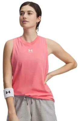 Produktbild von Under Armour Rival Muscle ärmelloses T-shirt Rosa M Frau Rosa M