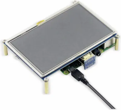 Zdjęcie produktu dla Raspberry Pi z 5-calowym ekranem dotykowym
