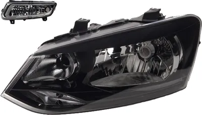 Produktbild von Johns, Scheinwerfer Halogen passend für VW Polo 09 6R 06/09-03/14 H4 Li. Fahrer + Nebel 6R1941015E 6R1941015C 6R0941061D
