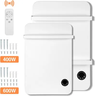 Produktbild von Bettizia Handtuchtrockner Infrarotheizung 600W - Fernbedienung WiFi Smart App fähig, inkl. für Schlafzimmer, Wohnzimmer, Badezimmer usw.