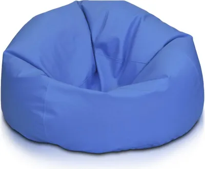 Obrázok produktu pre Ecopuf Sakwa, sedací vankúš kreslo Bean Bag, sedací vak z umelej kože, Azzurro E10, M