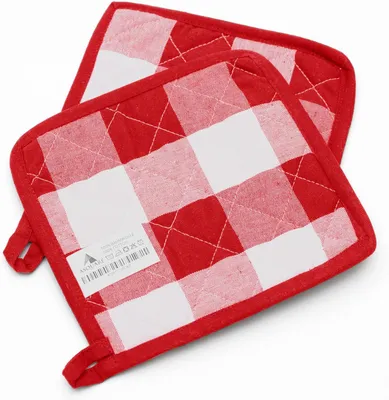Imagen del producto de Guantes de horno, 100% algodón, 20 x 20 cm, resistentes al calor, para la cocina