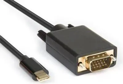 Produktbild von Hamlet XVAUC-VGA20 Videokabel-Adapter 2 m USB Typ-C VGA (D-Sub) Schwarz