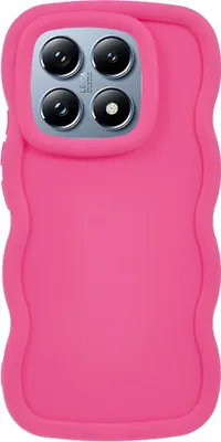 Image de Étui pour Xiaomi 14T - Coque arrière en silicone Phonesta Wavy - Hot Pink