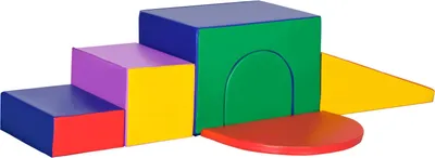 Produktbild von Softbausteine 7er-Set Schaumstoff Bausteine Riesenbausteine Bauklötze Bauspielzeug für Kinder 1-3 Jahre Kunstleder EPE
