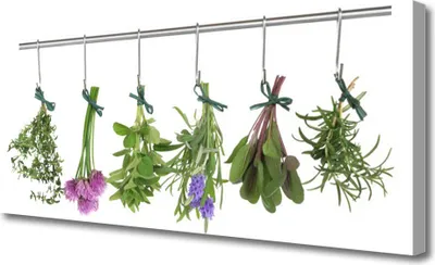 Produktbild von Tulup Leinwand-Bilder 125x50 Wandbild Canvas Kunstdruck Blumen Blätter Pflanzen