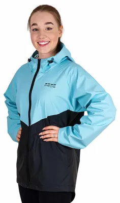 Imagen del producto de Chaqueta impermeable para mujer, modelo 725 de PROS SPORTS, color azul, talla 34