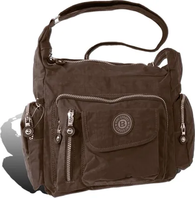 Zdjęcie produktu dla Torba Street nylonowa torebka damska brązowa 30x15x22 D2OTJ204C