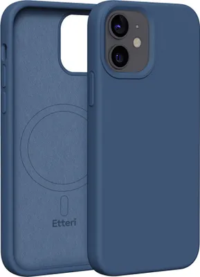 Immagine prodotto di Etteri custodia in silicone mag per iPhone 12/12 Pro 6.1 custodia per cellulare blu scuro