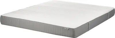 Obrázok produktu pre BELIANI Latexový penový matrac biely a sivý 180 x 200 cm tvrdý snímateľný polyesterový poťah so zipsom