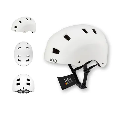 Produktbild von KED Citro City Fahrradhelm – Maxshell Schutz, K-Lock Verschluss Und Sichtbarkeit Farbe: white matt Größe: 57-62 (L)