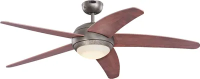 Image de Ventilateur de plafond avec éclairage LED et télécommande Bendan Pommier 132 cm