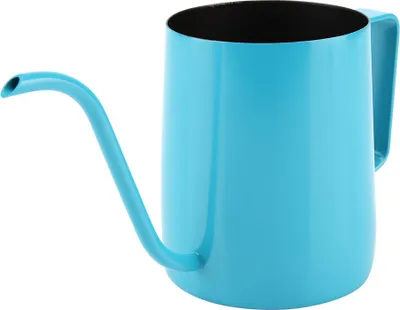 Produktbild von 350 ml Edelstahl-Kaffeekanne mit schmalem Ausguss (Schwarz)