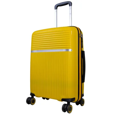 Produktbild von Handgepäck Hartschalenkoffer Trento Kabinentrolley PP kleiner Reisekoffer 38L mit 4 Rollen gelb