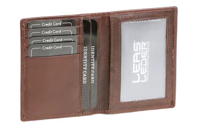 Produktbild von LEAS Ausweis- und Kreditkartenhülle Echt-Leder, dunkelbraun Card-Collection