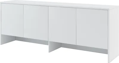 Produktbild von MEBLINI Hängeschrank für Horizontal Schrankbett Bed Concept - Wandschrank mit Ablagen und Fächern - Wandregal - BC-10 für 120x200 Horizontal - Weiß Matt